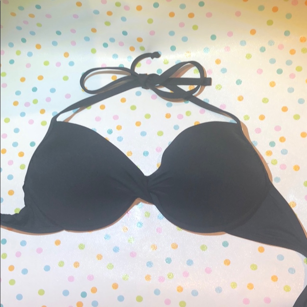 Target classic black push up bikini top 👙